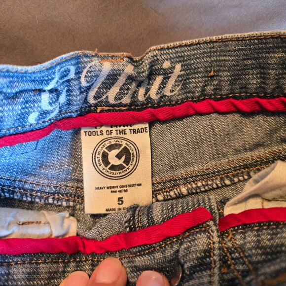 G Unit Tools of the Trade 50 Boys Kids Denim Blue Jean Long Shorts Size 5. - Picture 4 of 10